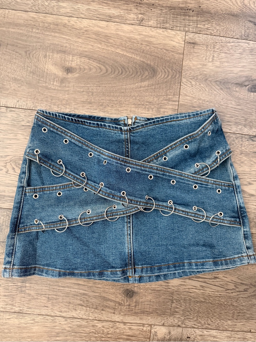 Fashion nova denim mini skirt